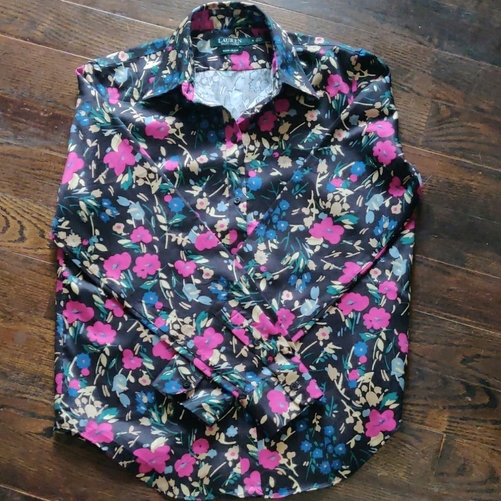 Lauren by Ralph Lauren Floral Button Down